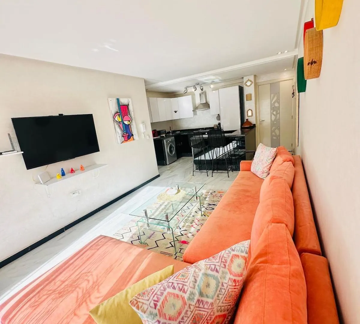Chic 1 Bedroom Wifi Apartment Marrakech Marrakesz Maroko