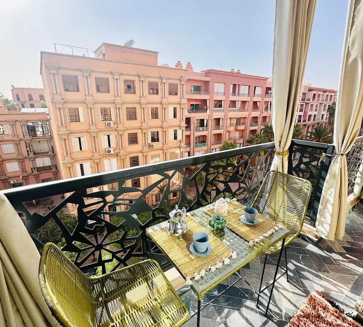 Chic 1 Bedroom Wifi Apartment Marrakech Marrakesz Maroko